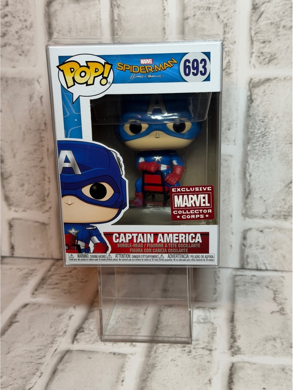 Funko Pop! Captain America #693 Marvel Spider-Man: Homecoming